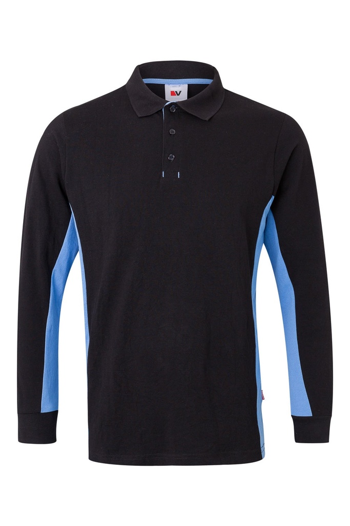 POLO BICOLOR ML 105514 – Velilla hosszú ujjú munkahelyi póló