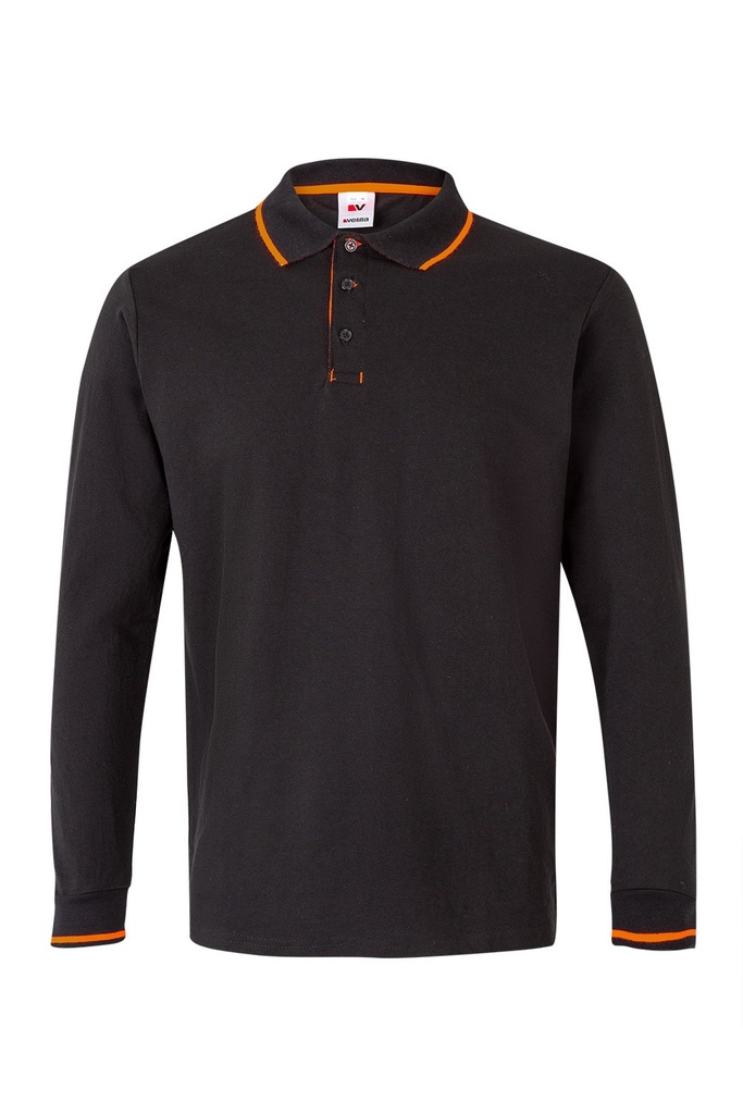 POLO BICOLOR ML 105515 – Polo manica lunga con dettagli a contrasto