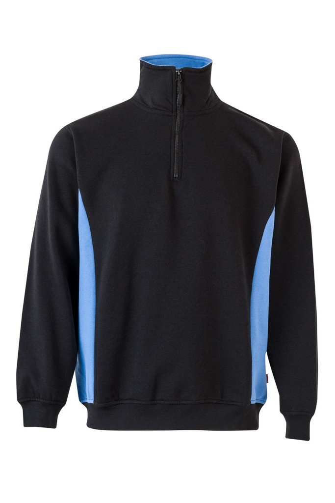 SUDADERA BICOLOR CREMALLERA 105704 – Felpa da lavoro VELILLA