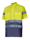 CAMISA BICOLOR MC AV 142 – Camisa de alta visibilidad VELILLA