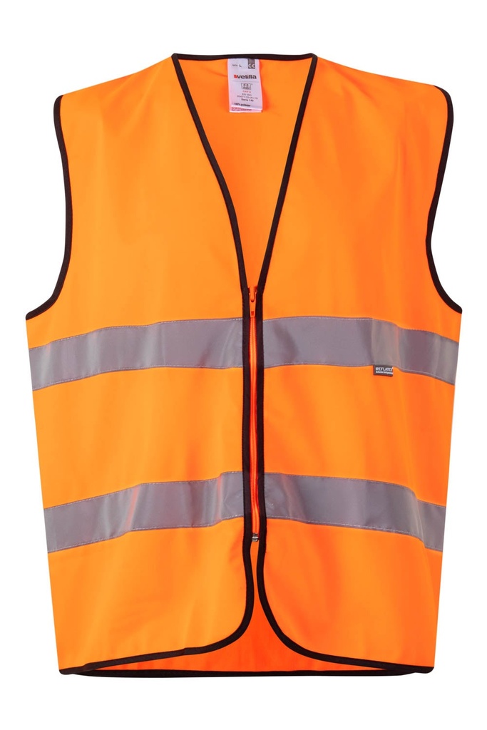 CHALECO AV 145 – Gilet haute visibilité avec fermeture éclair VELILLA