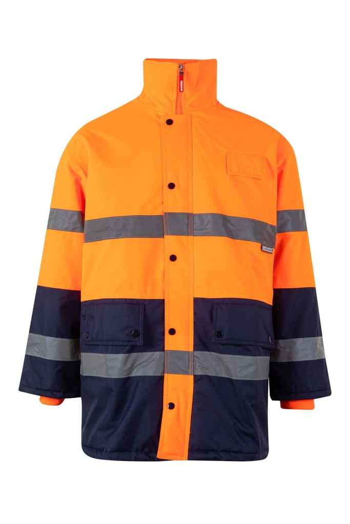 PARKA BICOLOR AV 166 – Parka de alta visibilidad con bandas reflectantes VELILLA