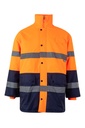 PARKA BICOLOR AV 166 – Parka haute visibilité bandes réfléchissantes VELILLA