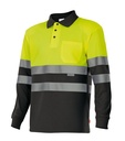 POLO BICOLOR ML AV 175 – Polo alta visibilidad manga larga Velilla