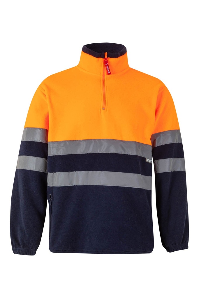 FORRO POLAR BICOLOR AV 182 – Chaqueta de trabajo con bandas reflectantes