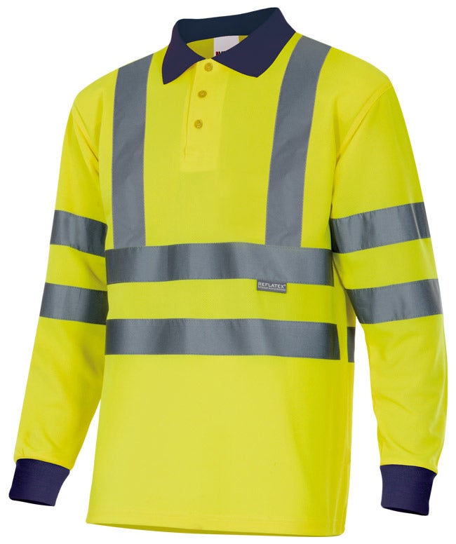 POLO BICOLOR ML AV 305503 – Polo de alta visibilidad Velilla