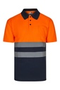 POLO BICOLOR MC AV 305504 – Polo alta visibilità con tasca Velilla