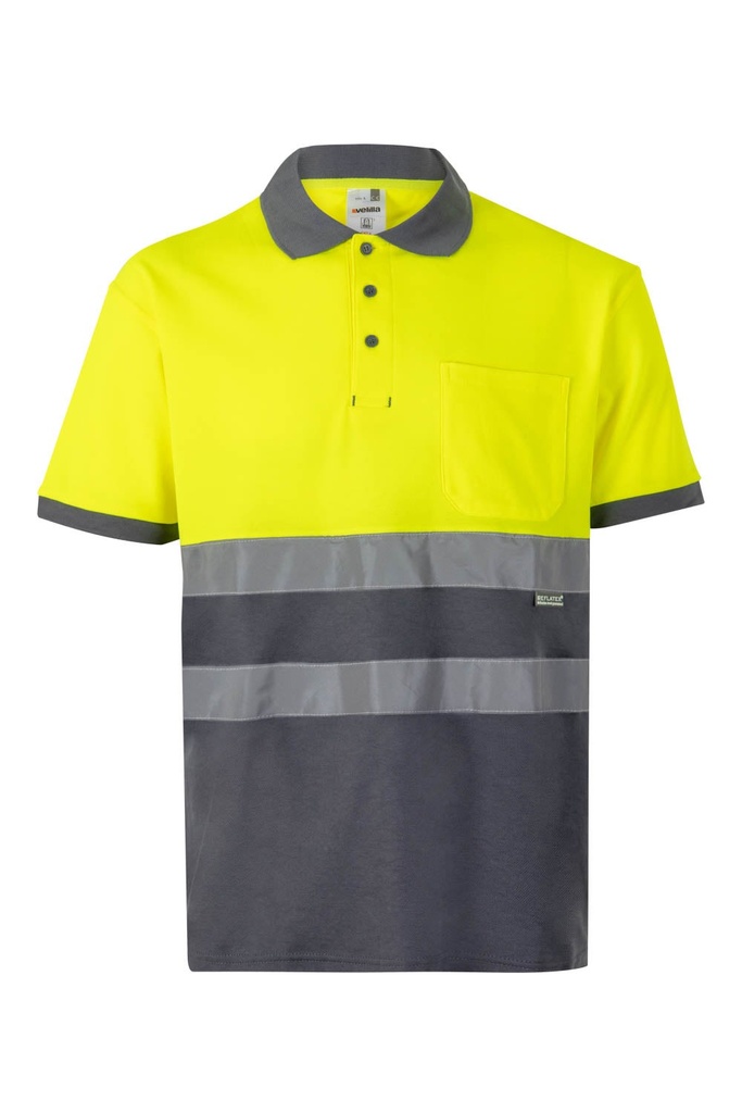POLO ALGODÓN BICOLOR MC AV 305513 – Polo haute visibilité VELILLA