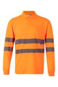 POLO ALGODÓN ML AV 305514 – Hosszú ujjú láthatósági munkapóló VELILLA