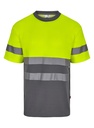 CAMISETA ALGODÓN BICOLOR MC AV 305613 – Maglietta alta visibilità VELILLA