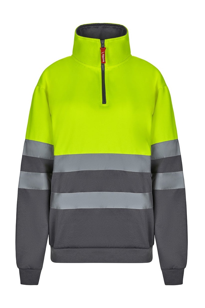 SUDADERA BICOLOR CREMALLERA AV 305701 – Sweatshirt alta visibilidade VELILLA