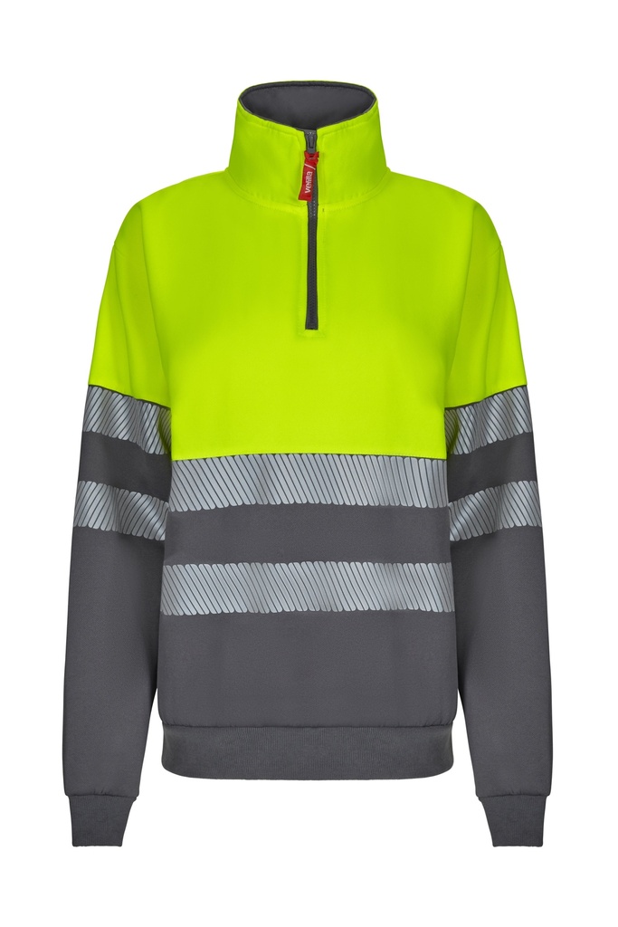 SUDADERA BICOLOR CREMALLERA RS 305703 – Láthatósági pulóver VELILLA