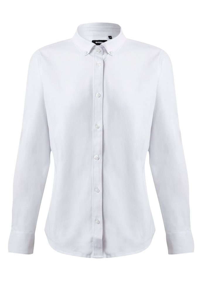 CAMISA OXFORD ML MUJER 405005S – Chemise de travail, coupe cintrée, VELILLA