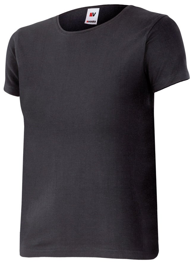 CAMISETA 100% ALGODÓN MUJER 405501 – Camiseta de trabajo cuello canalé Velilla