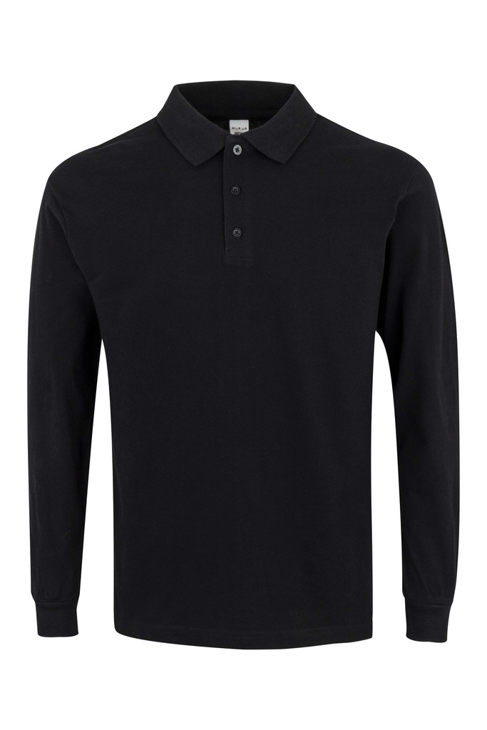 POLO UNISEX MANGA LARGA PL200UC – Polo piqué 100% algodón MUKUA