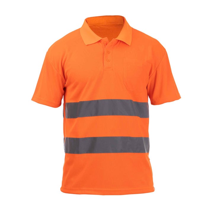 POLO CLIFF HV POLO SS BEEWORK.WEAR – Polo técnico alta visibilidad