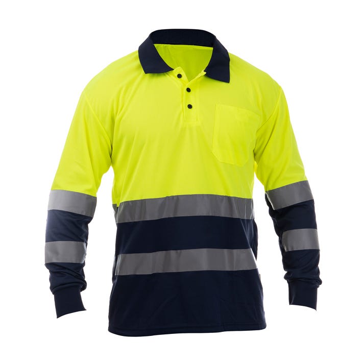 POLO OCEAN HV POLO LS BEEWORK.WEAR – Polo alta visibilidade manga comprida