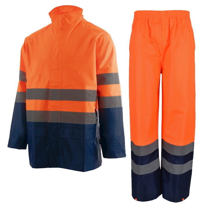 TRAJE AGUA COUNTRY SET HV BEEWORK.WEAR – Conjunto impermeable alta visibilidad