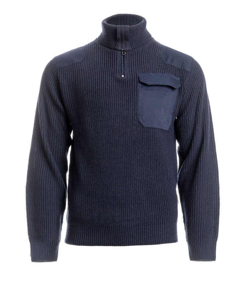 JERSEY NOTE BEEWORK.WEAR – Pull professionnel en maille épaisse avec renforts