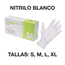 GUANTES SUPREME DE NITRILO BLANCO – Guantes nitrilo sin polvo 3,5g LUNA